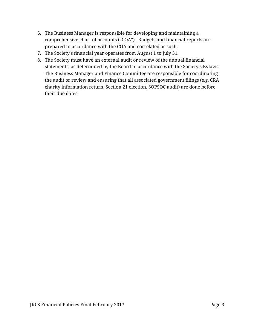 JKCS Finance Policies Final Feb 2017